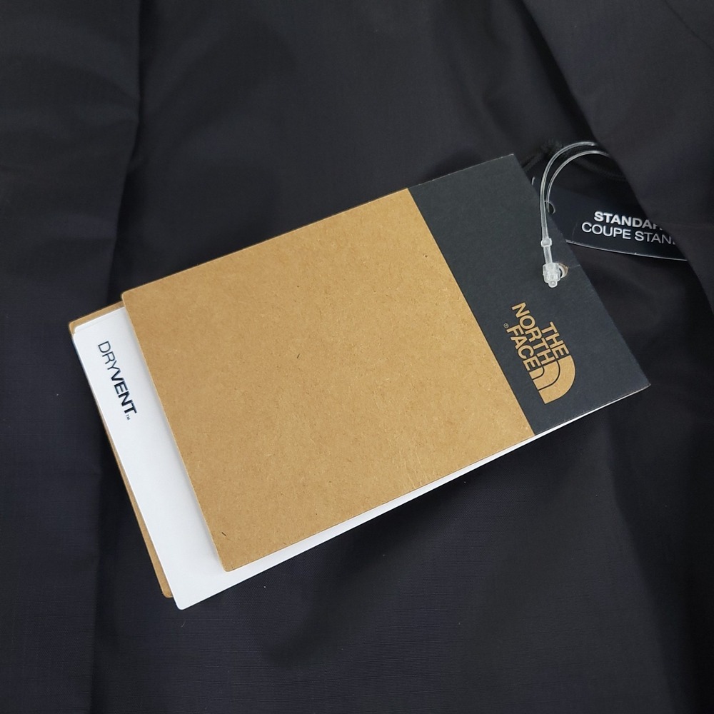 The North Face DryVent Rain Coat Womens Medium Black Hooded Full Zip w/ Pockets - Picture 3 of 13